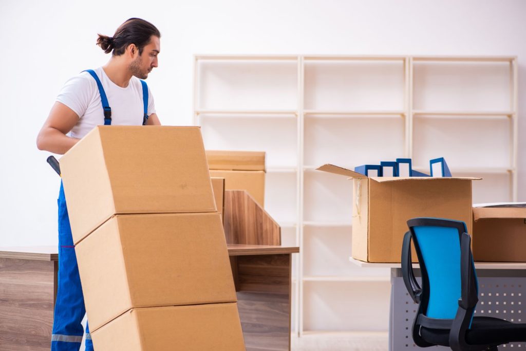 Office Moving Team Work