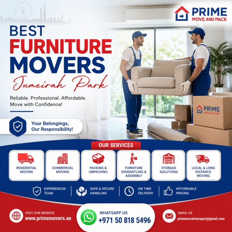 Best furniture movers jumeirah park