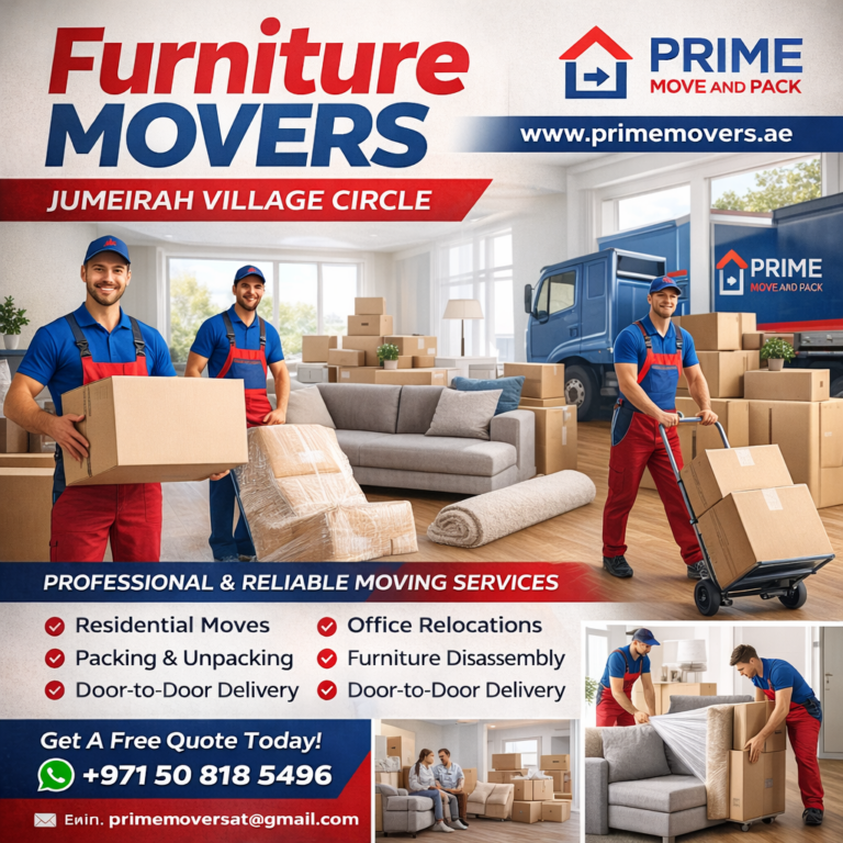 Furniture Movers Jumeirah Village Circle