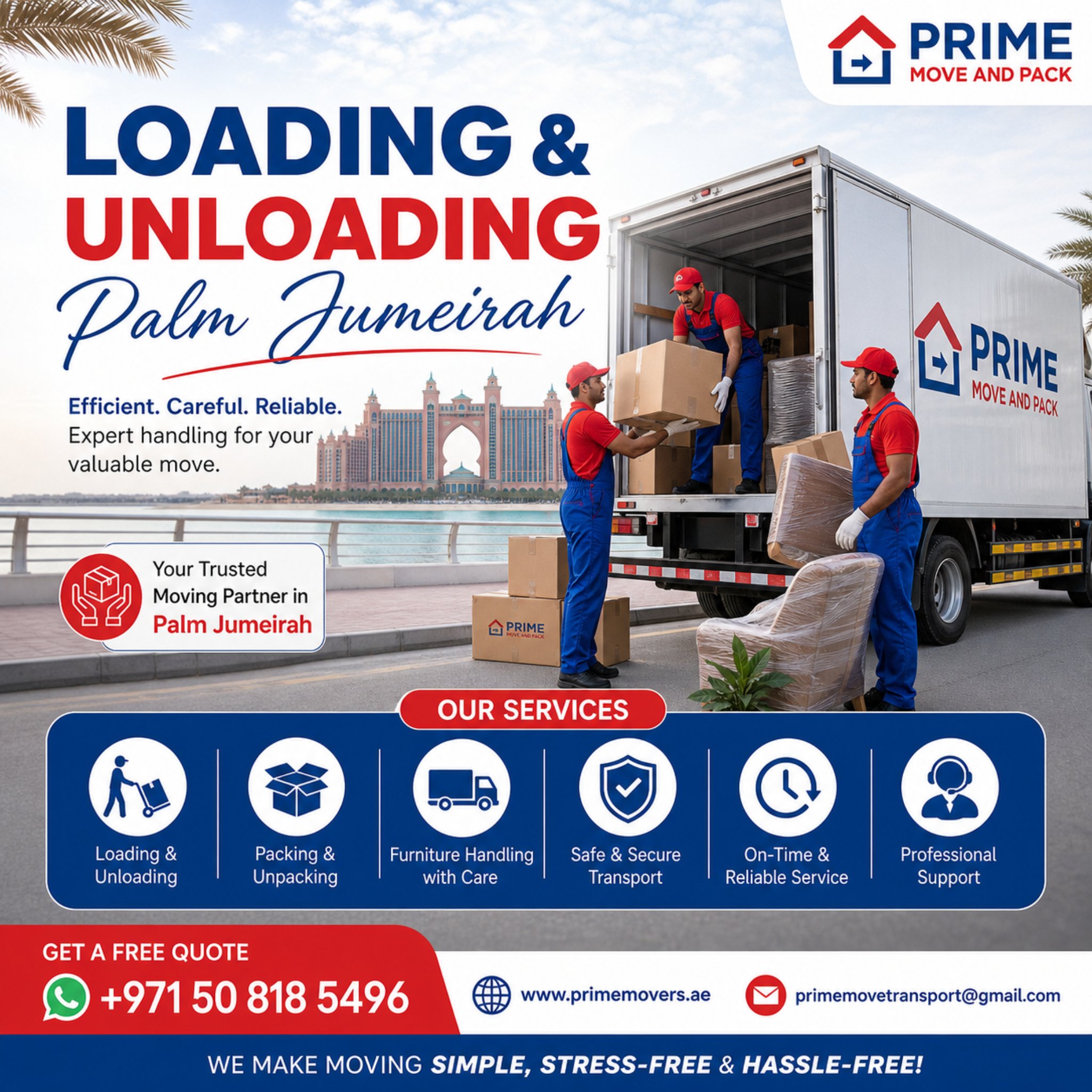 Loading & Unloading Palm Jumeirah