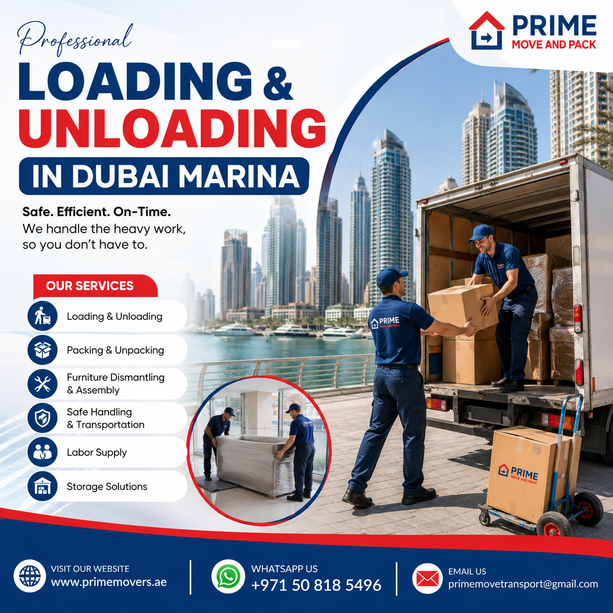 Loading & Unloading in Dubai Marina