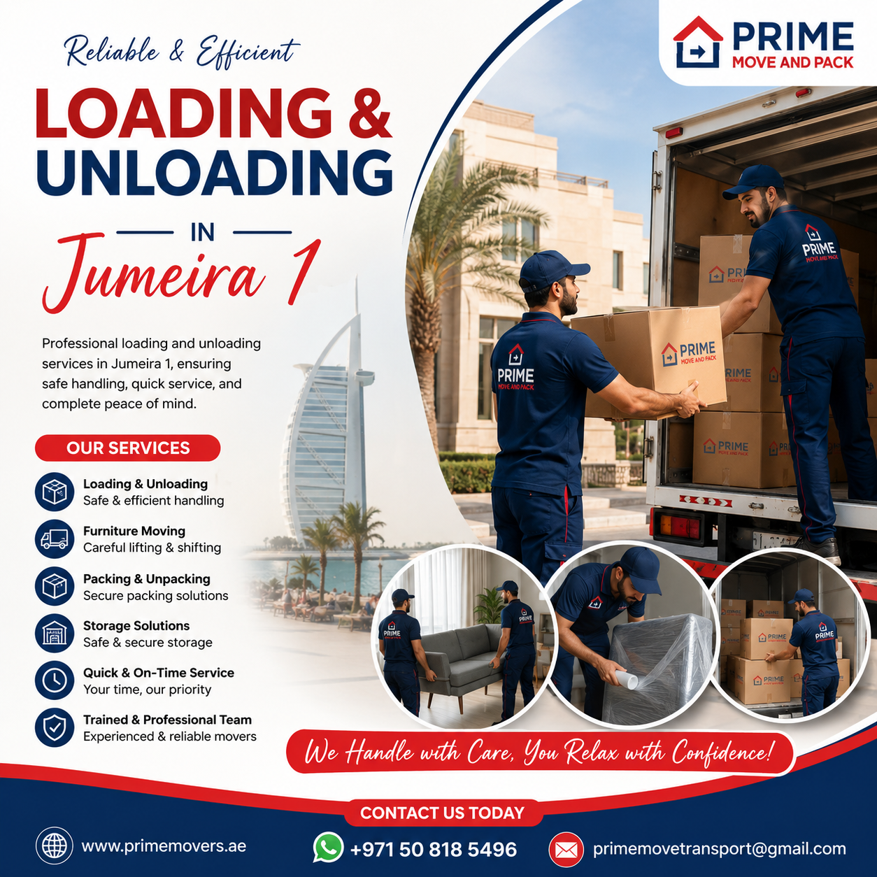 Loading & Unloading in Jumeira 1