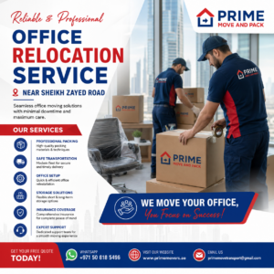 Office Relocation Service Near Sheikh Zayed Road