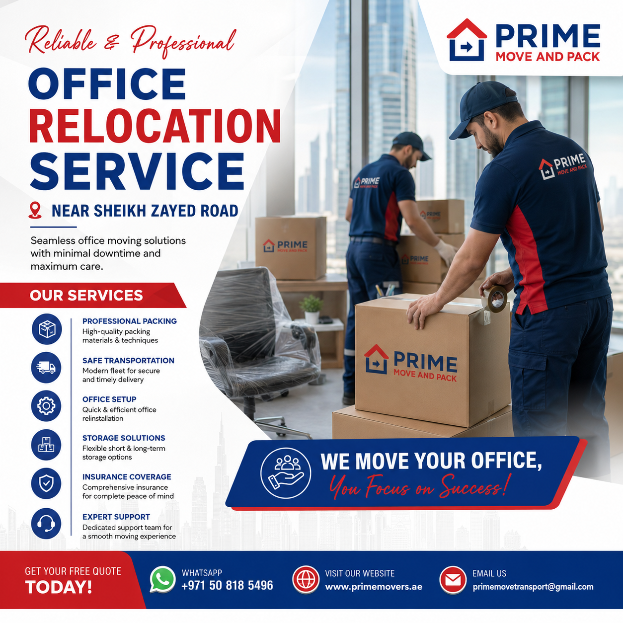 Office Relocation Service Near Sheikh Zayed Road