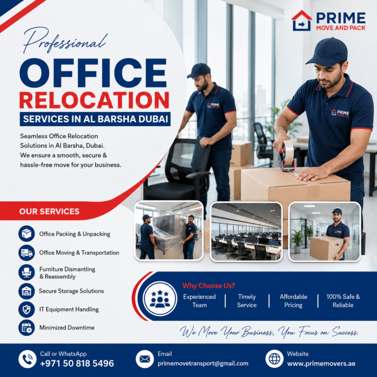 Office Relocation Services in Al Barsha Dubai